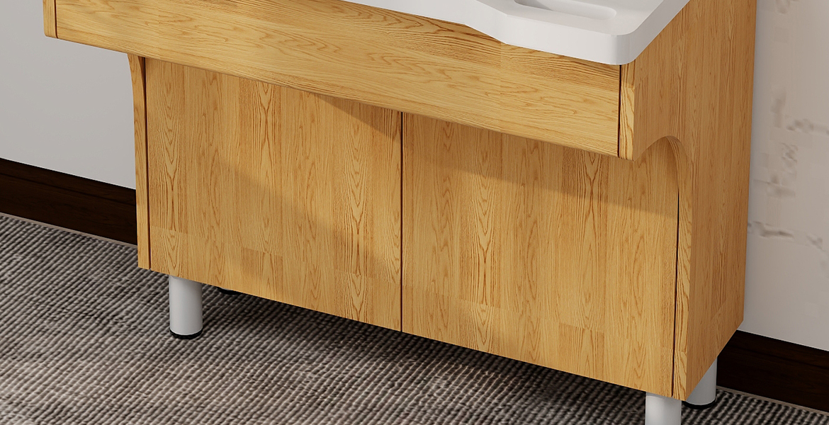 EF-O01 Mirror cabinet integrated washbasin