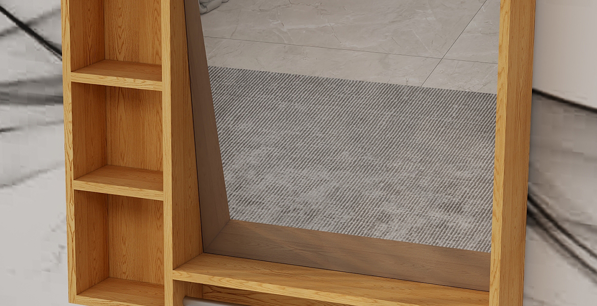 EF-O01 Mirror cabinet integrated washbasin