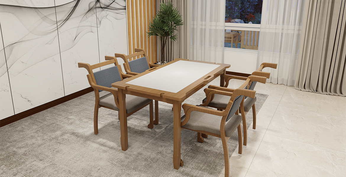 EF-T02 Fireproof elderly care table (Rectangular)