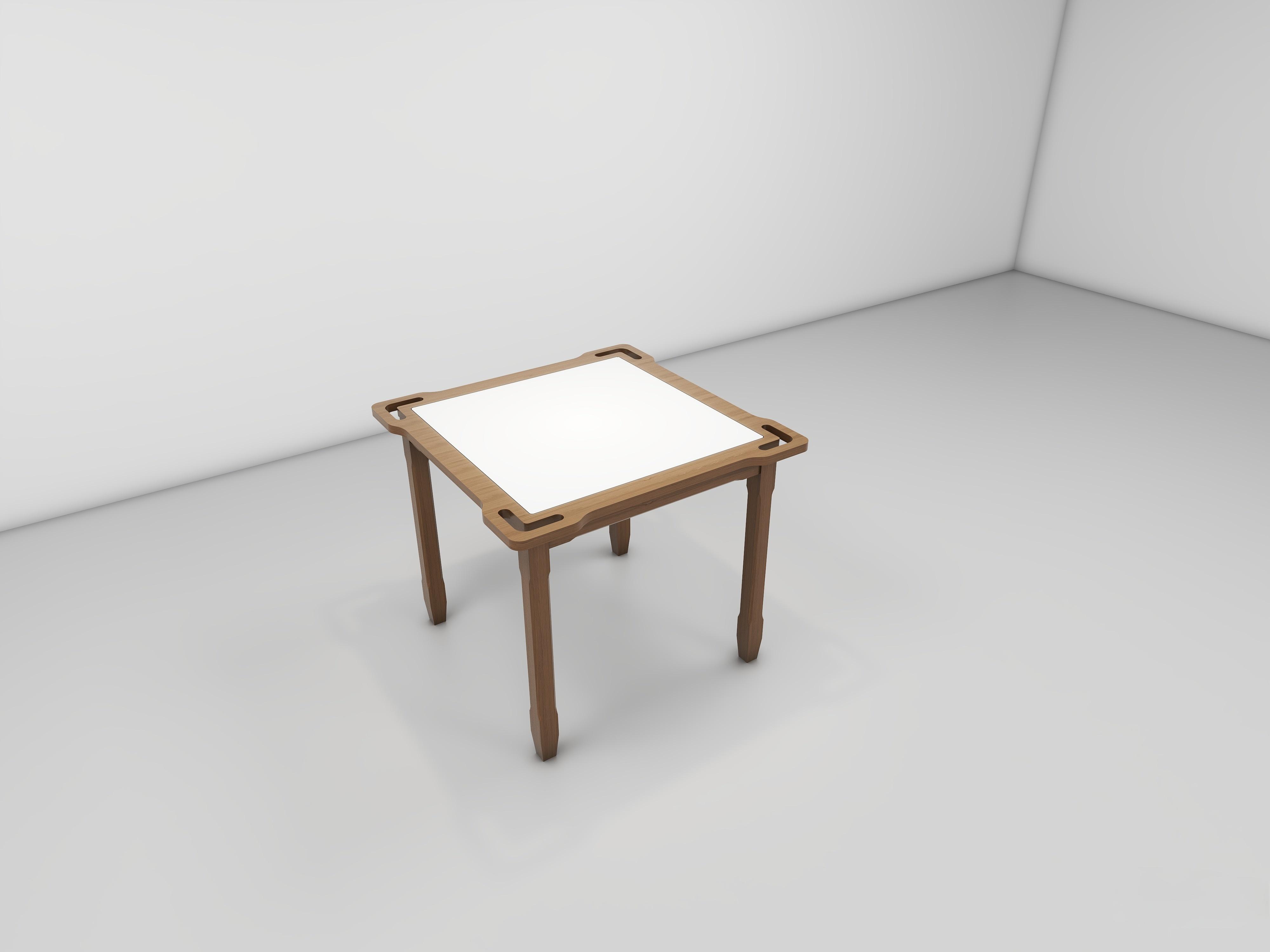 EF-T01 Fireproof elderly care table （Square）Rendering image
