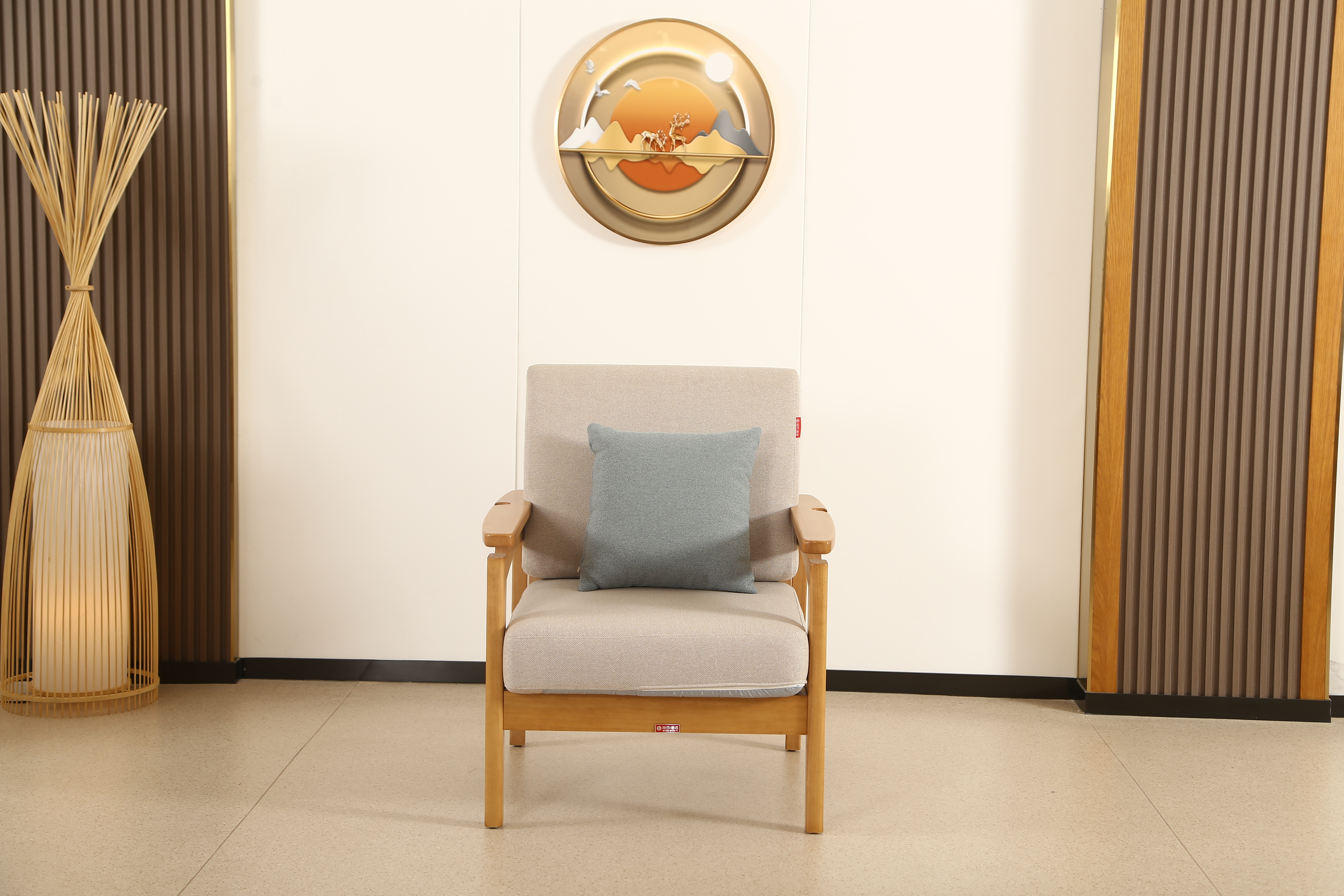 EF-S01 Elderly care sofa (Single seat) Showroom real shot rendering