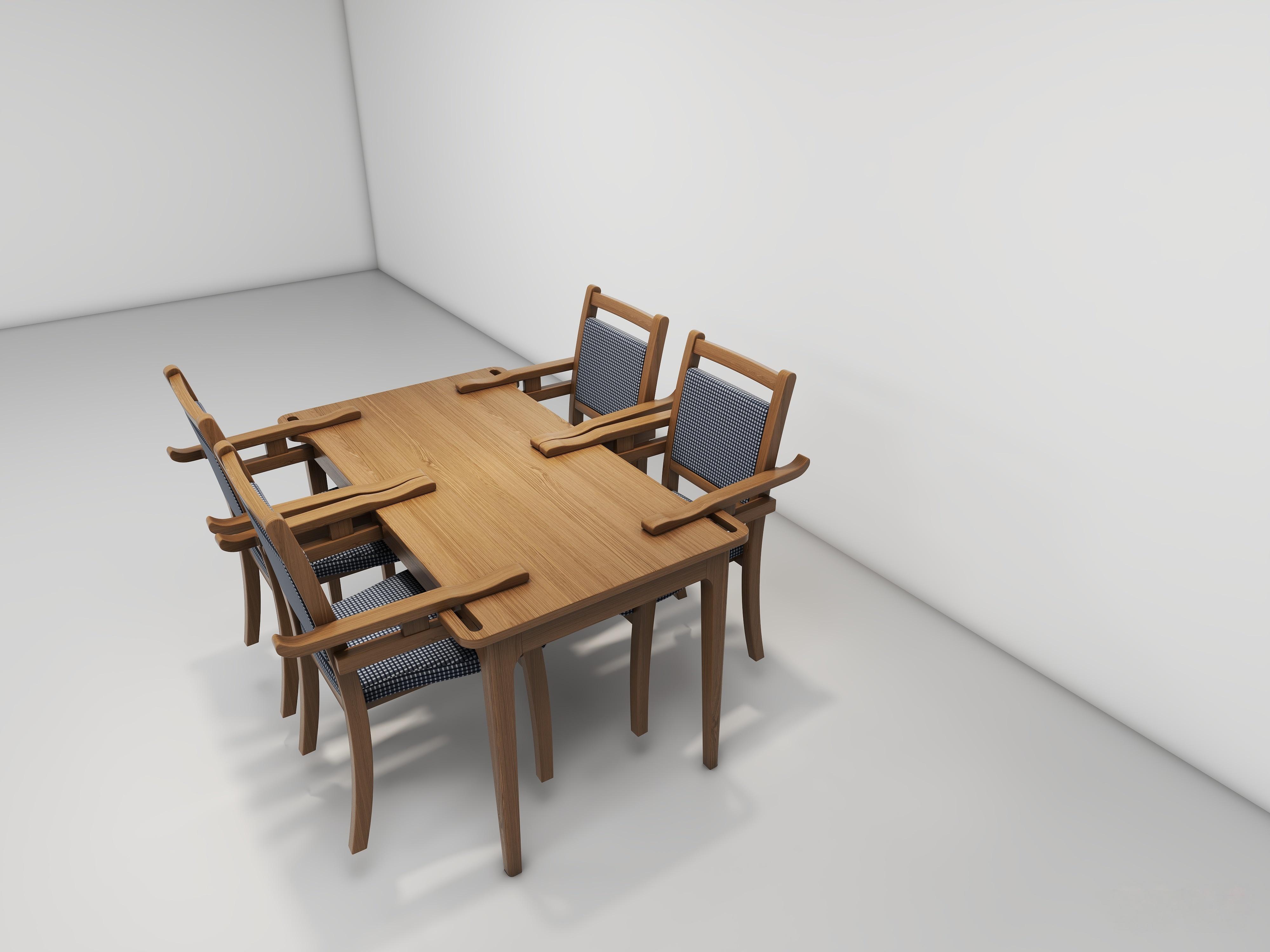 EF-C04 Elderly care chair (Hanging armrest) Rendering image