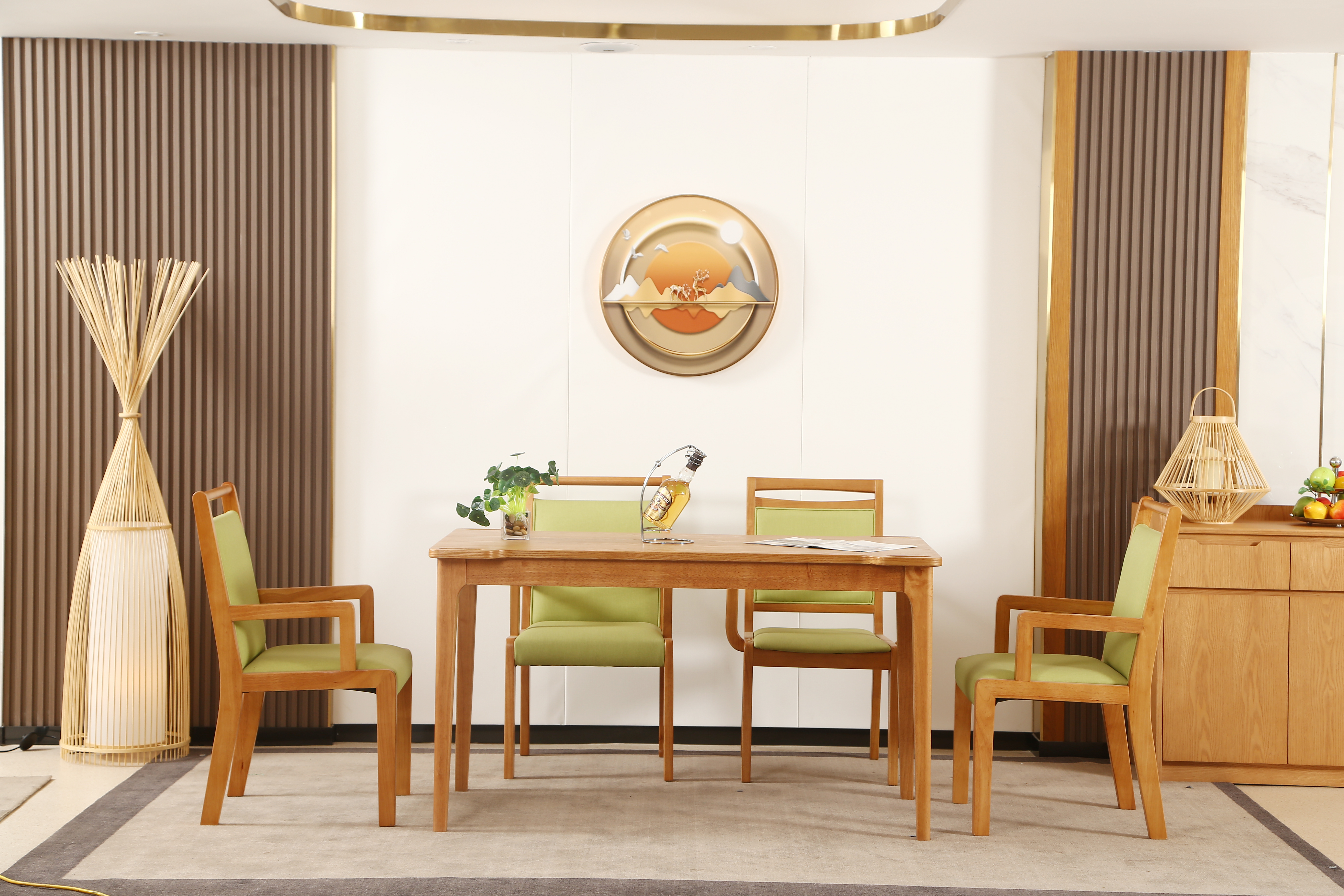 EF-T03 Elderly care table  Showroom real shot rendering