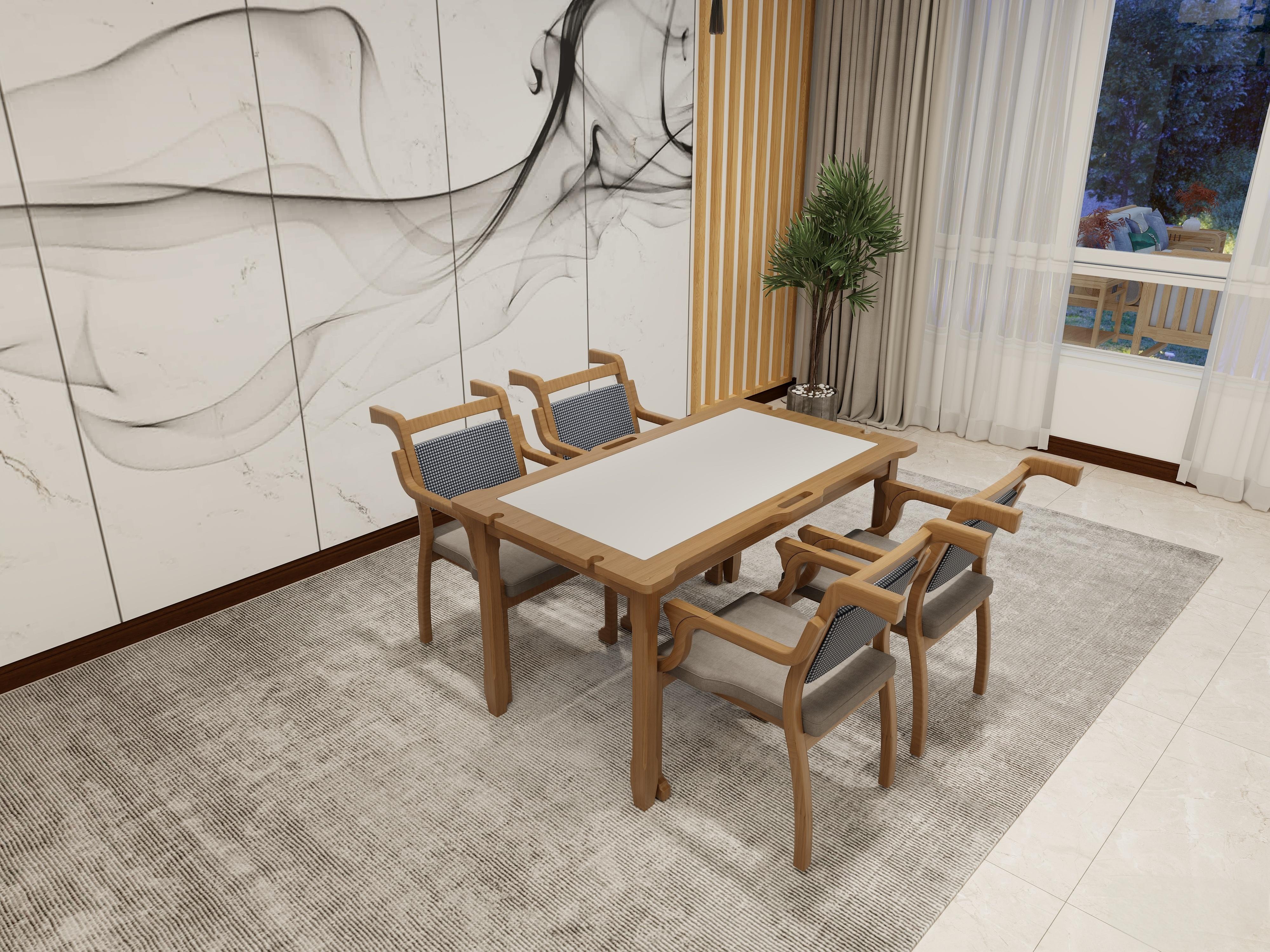EF-C02 Elderly care chair （Pushable） Rendering image